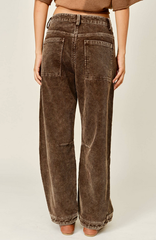Aaron & Amber Corduroy Barrel Pants