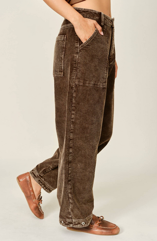 Aaron & Amber Corduroy Barrel Pants