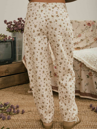 Blu Pepper Ditsy Floral Print Pants