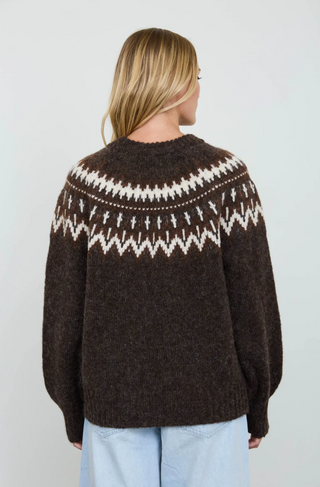 Blu Pepper Fair Isle Crew Sweater