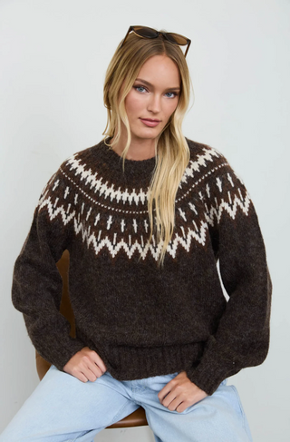 Blu Pepper Fair Isle Crew Sweater