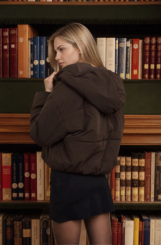 Blu Pepper Cropped Puffer Jacket