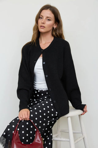 Blu Pepper Classic Knit Cardigan