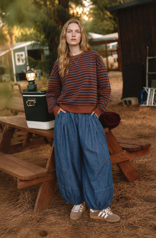 Blu Pepper Striped Sweatshirt