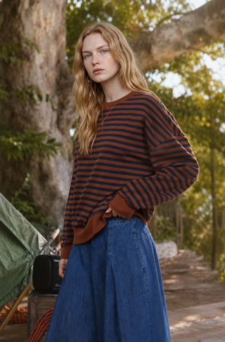 Blu Pepper Striped Sweatshirt