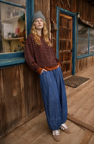 Blu Pepper Striped Sweatshirt