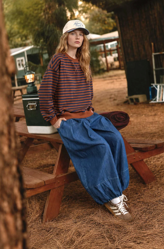 Blu Pepper Striped Sweatshirt
