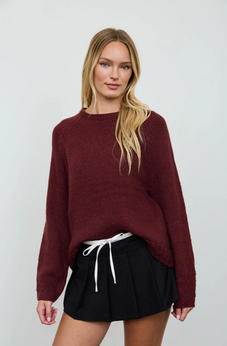 Blu Pepper Raglan Crew Sweater