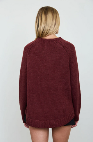 Blu Pepper Raglan Crew Sweater
