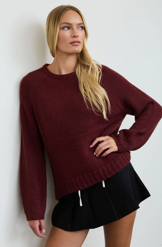 Blu Pepper Raglan Crew Sweater
