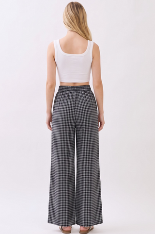 Final Touch Checkered Wide Leg Pants