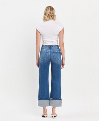 Flying Monkey 90's Vintage Cuffed Flare Jeans