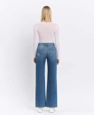 Flying Monkey Super High Rise Wide Leg Jeans