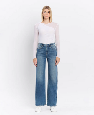 Flying Monkey Super High Rise Wide Leg Jeans