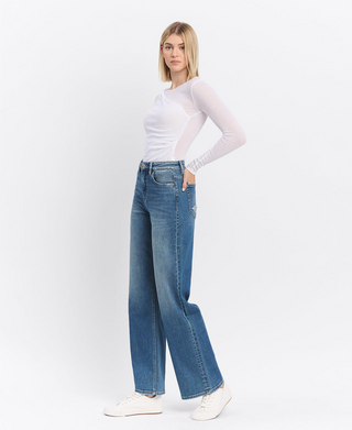 Flying Monkey Super High Rise Wide Leg Jeans