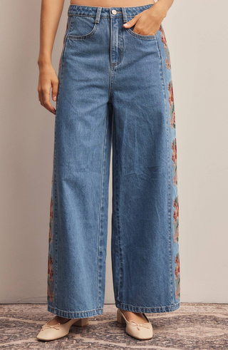 Forte Embroidered Panel Jeans