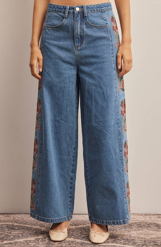 Forte Embroidered Panel Jeans