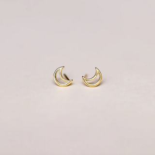 JaxKelly Minimalist Moon Earrings