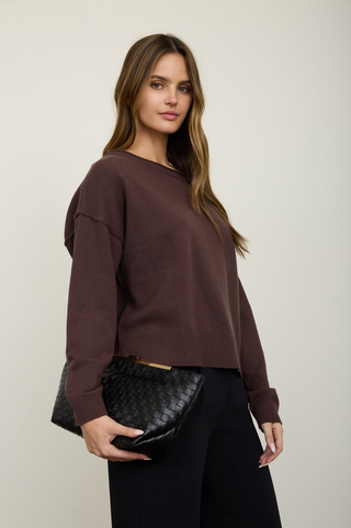 Blu Pepper Exposed Seam Pullover Sweater