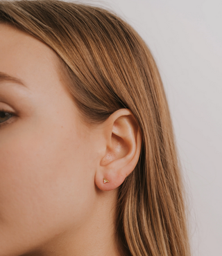 JaxKelly Stud Bar White CZ Earrings