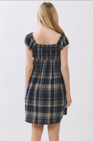 Final Touch Plaid Flannel Baby Doll Dress
