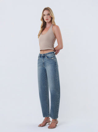Flying Monkey High Rise Slim Barrel Jeans