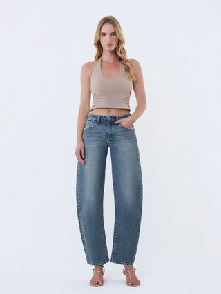 Flying Monkey High Rise Slim Barrel Jeans