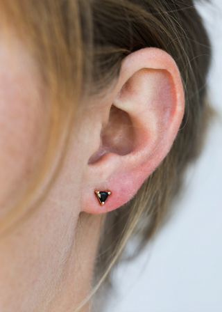 JaxKelly Black Tourmaline Mini Energy Gem Earrings