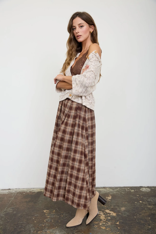 Blu Pepper Marled Short Sleeve Cardi