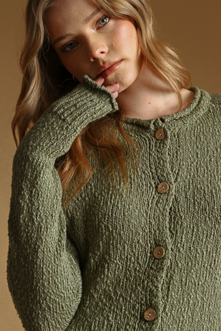 Miou Muse Knit Cotton Cardigan