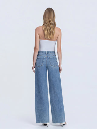 Flying Monkey Super High Rise Wide Leg Jeans
