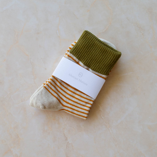 Tiepology Two Tone Striped Socks