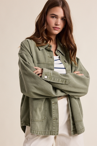 Wishlist Denim Button Up Jacket