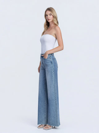 Flying Monkey Super High Rise Wide Leg Jeans