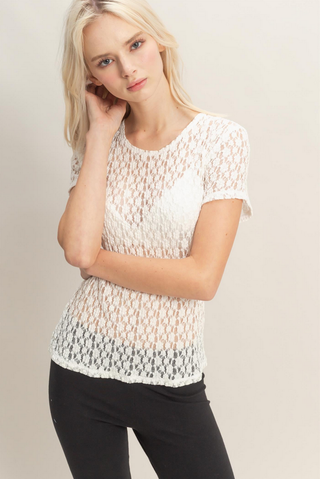 HYFVE Floral Lace T-Shirt