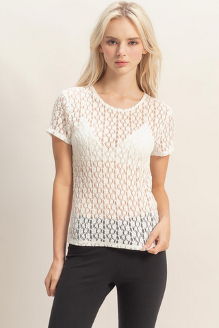 HYFVE Floral Lace T-Shirt