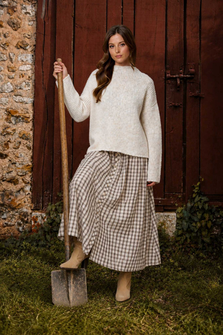 Blu Pepper Mock Neck Pullover Sweater
