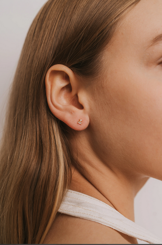 JaxKelly CZ Double Stud Stack Earrings