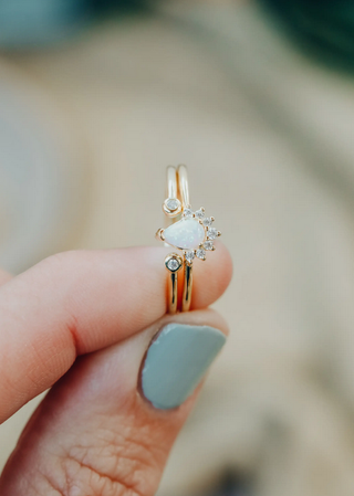 JaxKelly Opal Burst Ring