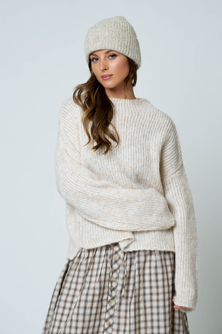 Blu Pepper Mock Neck Pullover Sweater