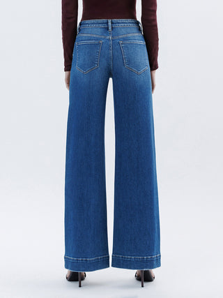 Flying Monkey High Rise Wide Leg Trouser Jeans