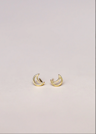 JaxKelly Minimalist Moon Earrings