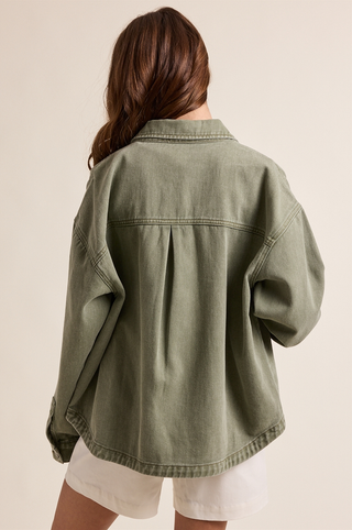 Wishlist Denim Button Up Jacket