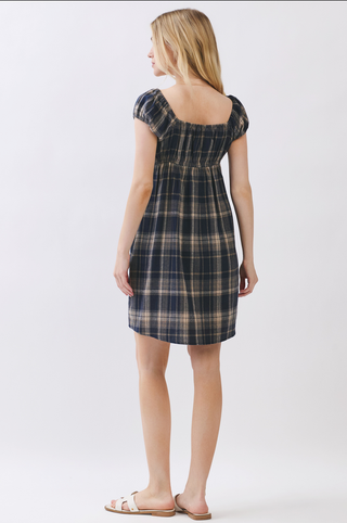 Final Touch Plaid Flannel Baby Doll Dress
