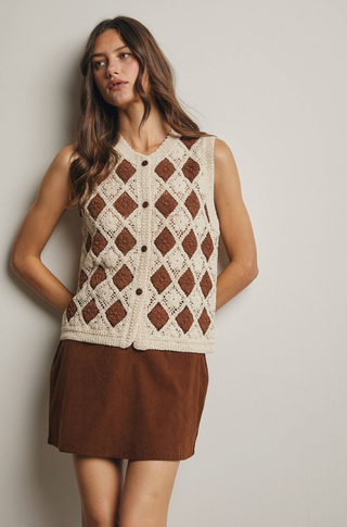 Forte Crochet Diamond Vest