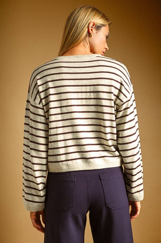 Miou Muse Striped Crewneck Sweater