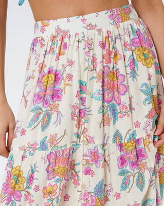 Rip Curl Half Moon Bay Button Thru Maxi Skirt