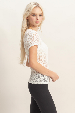 HYFVE Floral Lace T-Shirt
