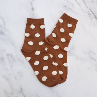 Tiepology Polka Dots Puff Casual Socks