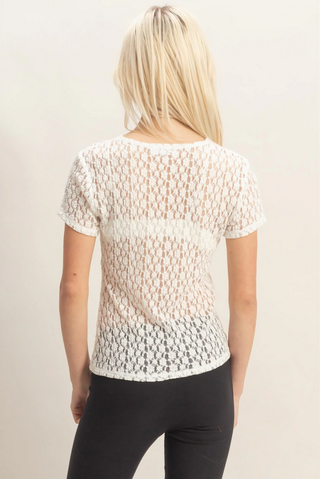 HYFVE Floral Lace T-Shirt